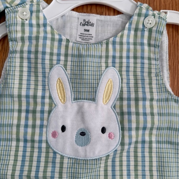 Baby Essentials Baby Boy Easter One Piece Outfit & Matching Hat w/Chin Strap - Picture 2 of 8